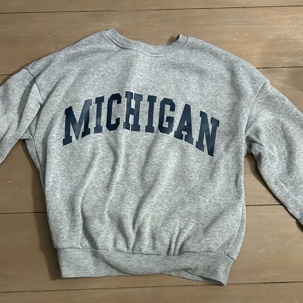 Grey Michigan sweatshirt